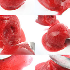Cranberry and Vanilla Bean Sorbet