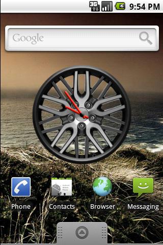 Touring Rim Clock Widget