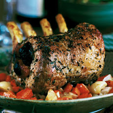 Roast Pork with Fruit Stuffing and Mustard Sauce