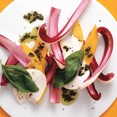 Mango-Radicchio Caprese with Basil Vinaigrette