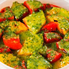 Marinated Tomato Salad with Parsley and Marjoram Dressing
