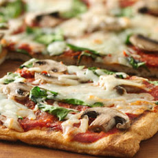 Grilled Spinach and Mushroom Pizza