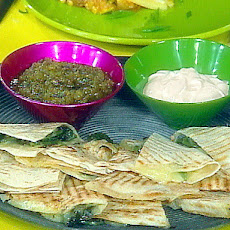 Grilled Green Chili Quesadillas
