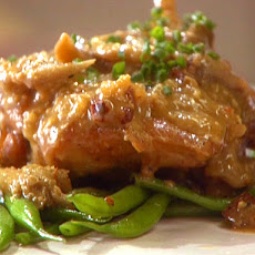 Braised Chicken with Mushrooms and Almonds