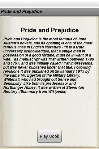 Pride and Prejudice Audiobook