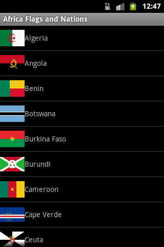 Africa Flags and Nationals