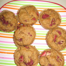 Vegan Raspberry Strawberry Muffins