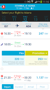 Türk Hava Yolları Screenshot