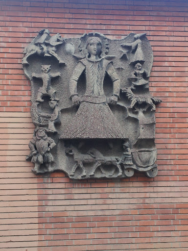 sculpture facade du lycee kleber