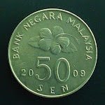 Malaysia 2nd series 50 Sen obverse