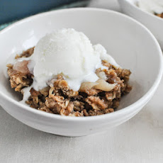 White Peach Cardamom Crumble