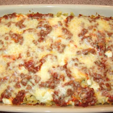Hamburger Sour Cream Pasta Bake