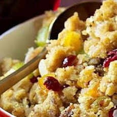 Cornbread Stuffing with Fresh and Dried Fruit