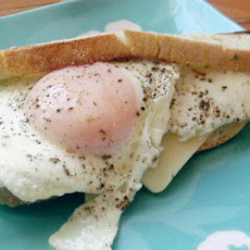 Toasted Sunny-Side up Egg and Cheese Sandwiches