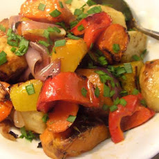 Roasted Root Vegetables With Maple Balsamic Dressing
