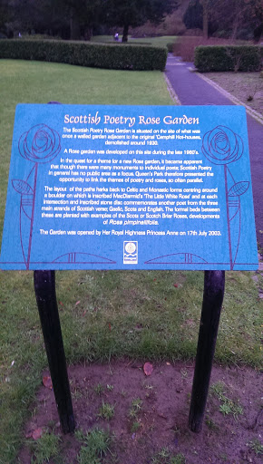 Scottish Poetry Rose Garden