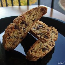 Biscotti with Lime and Chocolate-Covered Espresso Beans