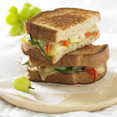 Roasted Vegetable and Grilled Gruyere Sandwich