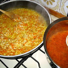 Quick Risotto With Carrots and Feta