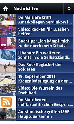 bundeswehr for android screenshot