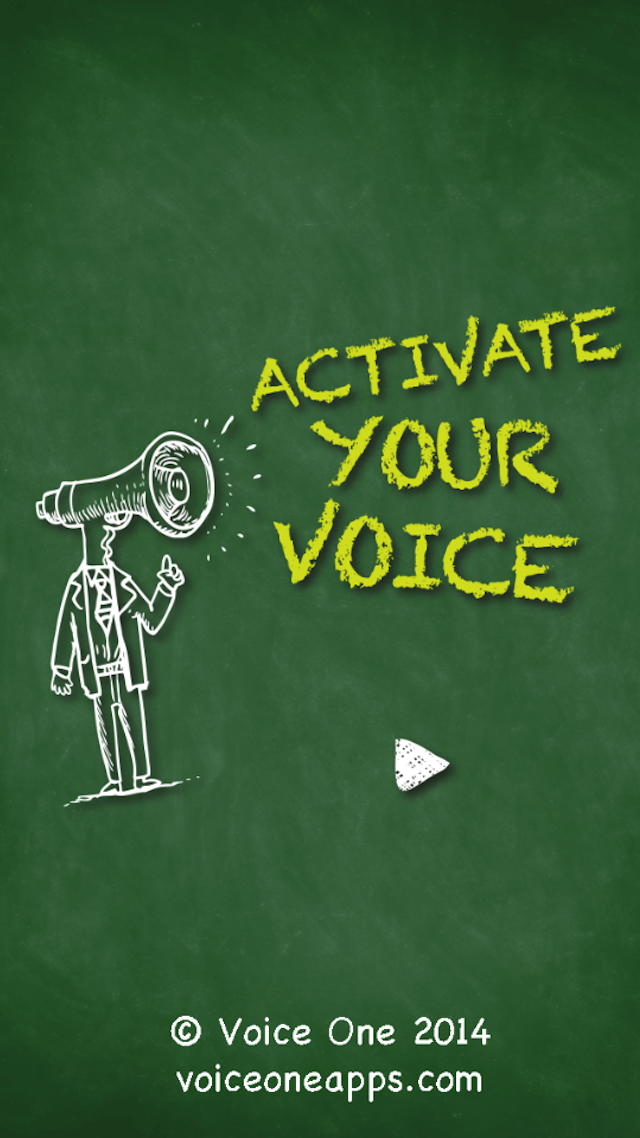 Android application Voice One: Activate Your Voice screenshort