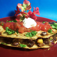 Veggie Quesadilla Triangles