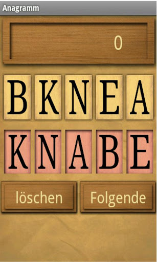 Anagram in Deutsch and English