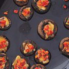 Fondue-Stuffed Mushrooms