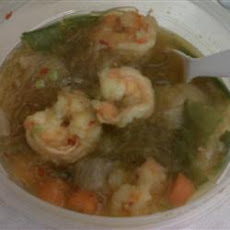 Oriental Shrimp Noodle Soup
