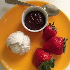 Strawberry and Hot Fudge Decadence