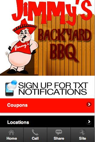 【免費商業App】Jimmys Backyard BBQ-APP點子