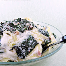 Pappardelle Pasta with Swiss Chard and Ricotta Cheese