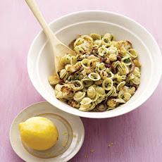 Roasted Cauliflower with Pasta and Lemon Zest