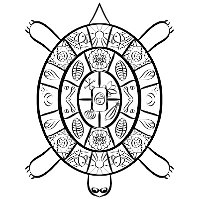 Coloring page #19 - Turtle Island by Ailsa C. Ek
