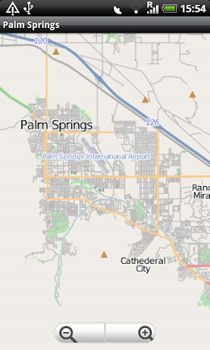 Palm Springs Street Map