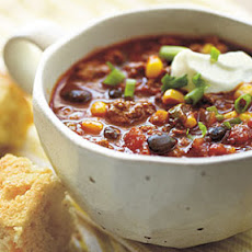 Beefy Corn and Black Bean Chili