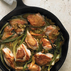 Braised Chicken with Orange and Scallions