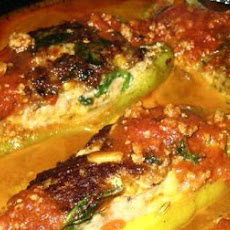 Spinach and Sausage Stuffed Peppers