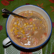 Cajun Corn and Shrimp Chowder