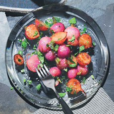 Roasted Radishes with Brown Butter, Lemon, and Radish Tops
