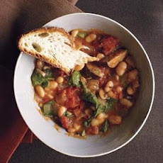 Slow-Cooker White Bean and Kielbasa Stew