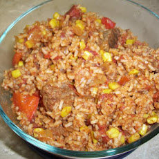 Crockpot Taco Steak and Rice