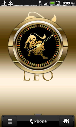 LEO - Zodiac Clock