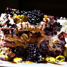 Blackberry Pistachio Icebox Cake