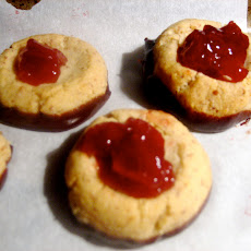 Chocolate Cherry Thumbprints