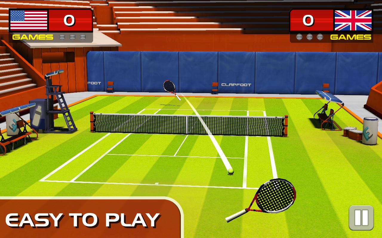 Android application Play Tennis screenshort