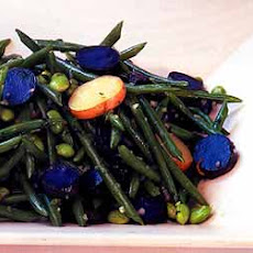 Haricot Vert, Edamame, and Purple-Potato Salad