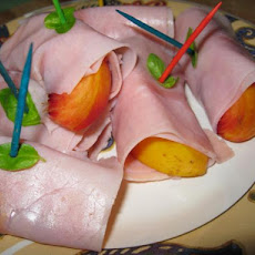Peaches With Serrano Ham and Basil