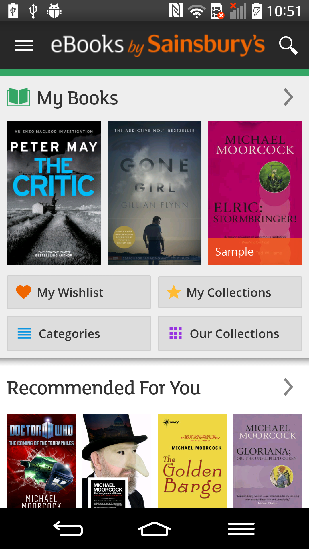 Android application eBooks by Sainsburys screenshort