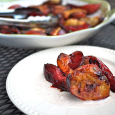 Grilled Honey Basil Peaches
